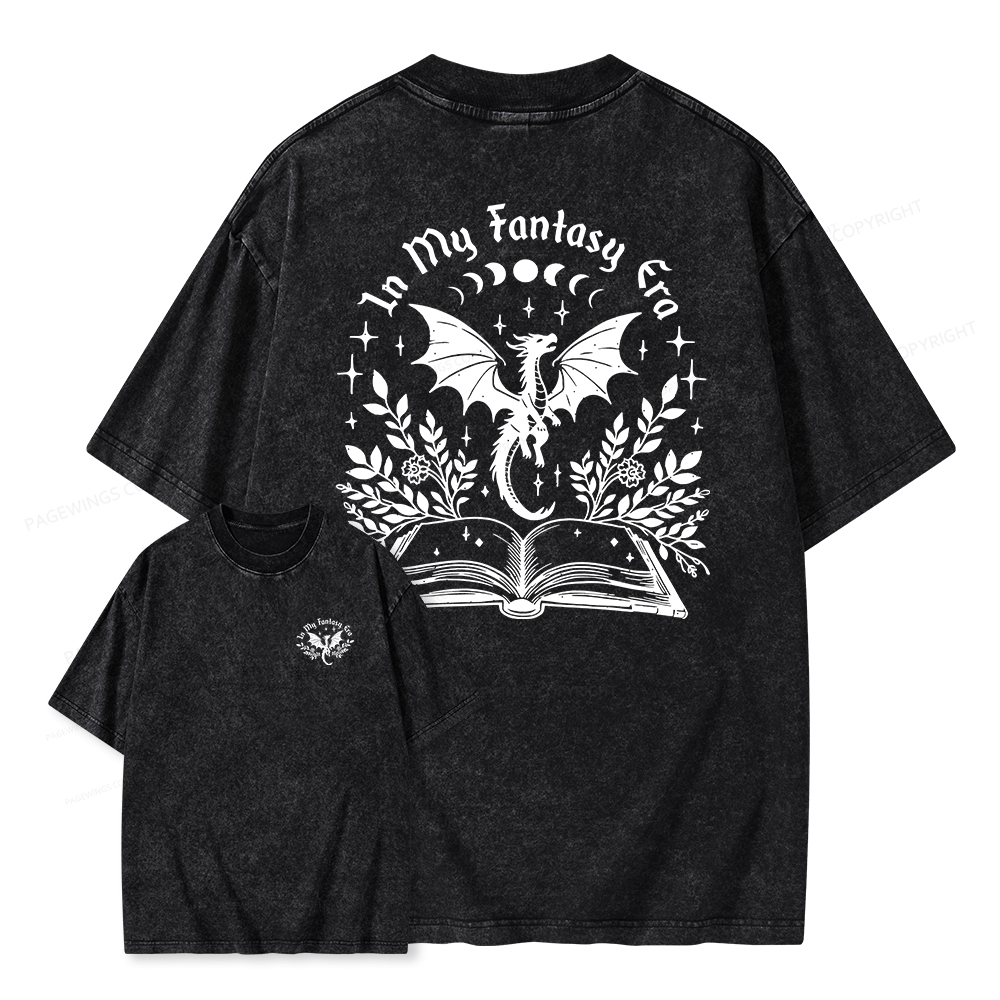 Pagewings In My Fantasy Era Unisex Washed T-shirt
