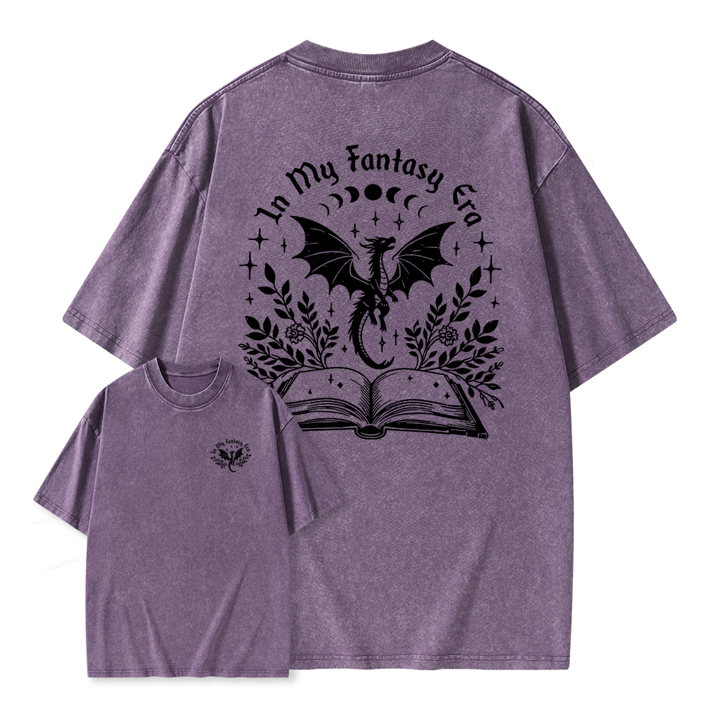 Pagewings In My Fantasy Era Unisex Washed T-shirt