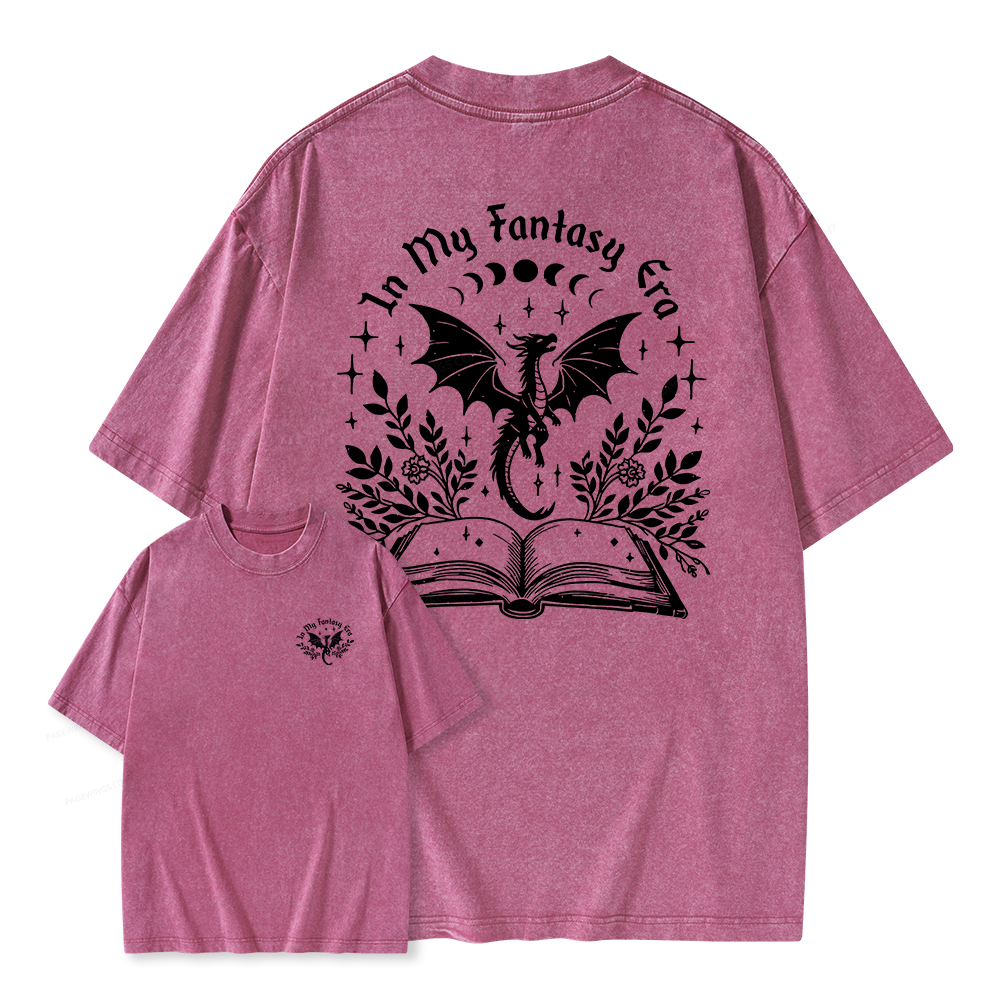 Pagewings In My Fantasy Era Unisex Washed T-shirt