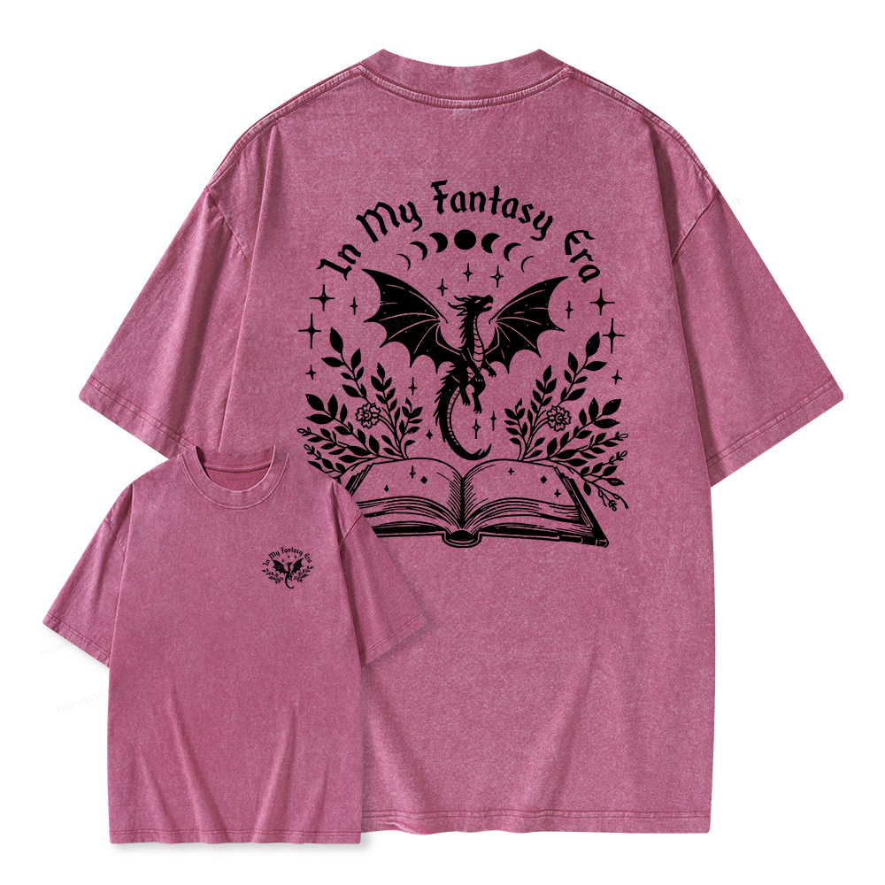 Pagewings In My Fantasy Era Unisex Washed T-shirt