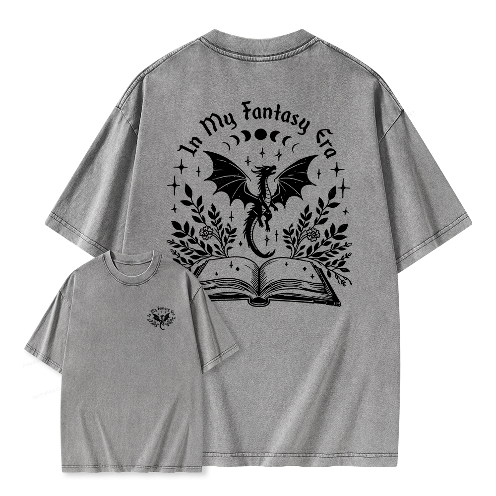 Pagewings In My Fantasy Era Unisex Washed T-shirt