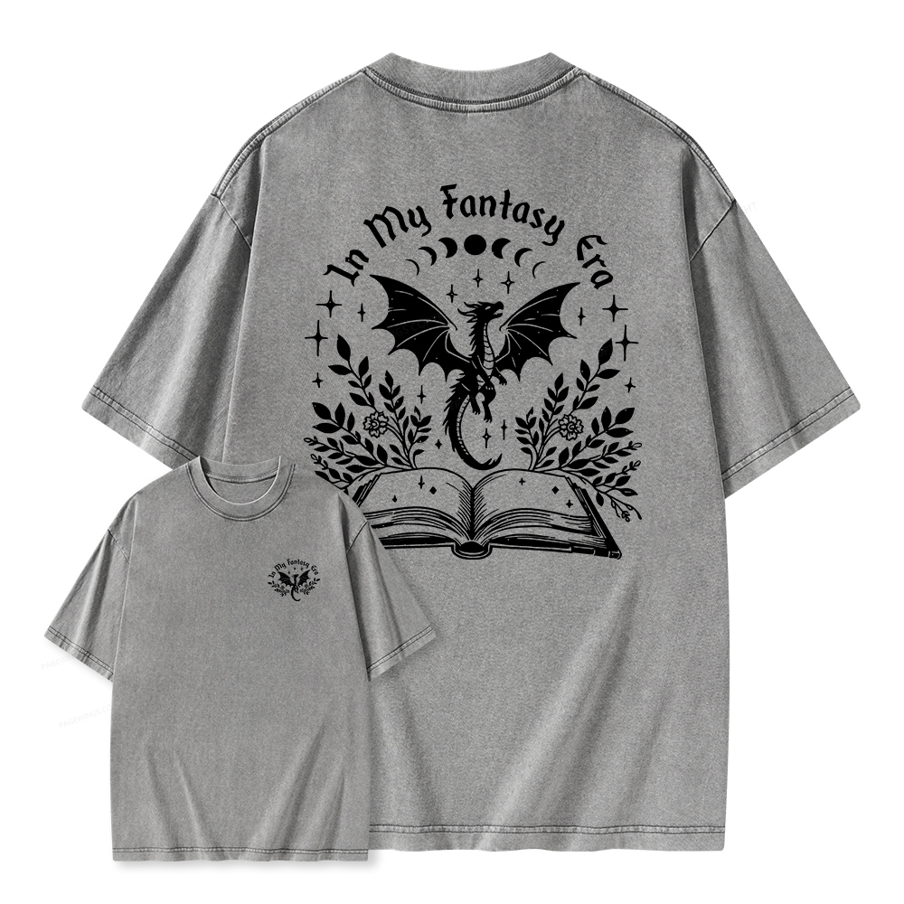 Pagewings In My Fantasy Era Unisex Washed T-shirt