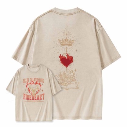 Pagewings Aelin Galathynius Fireheart Shirt Unisex Washed T-shirt