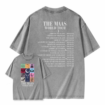 Pagewings Sarah J. Maas World Tour Comfort Colors tee Unisex Washed T-shirt