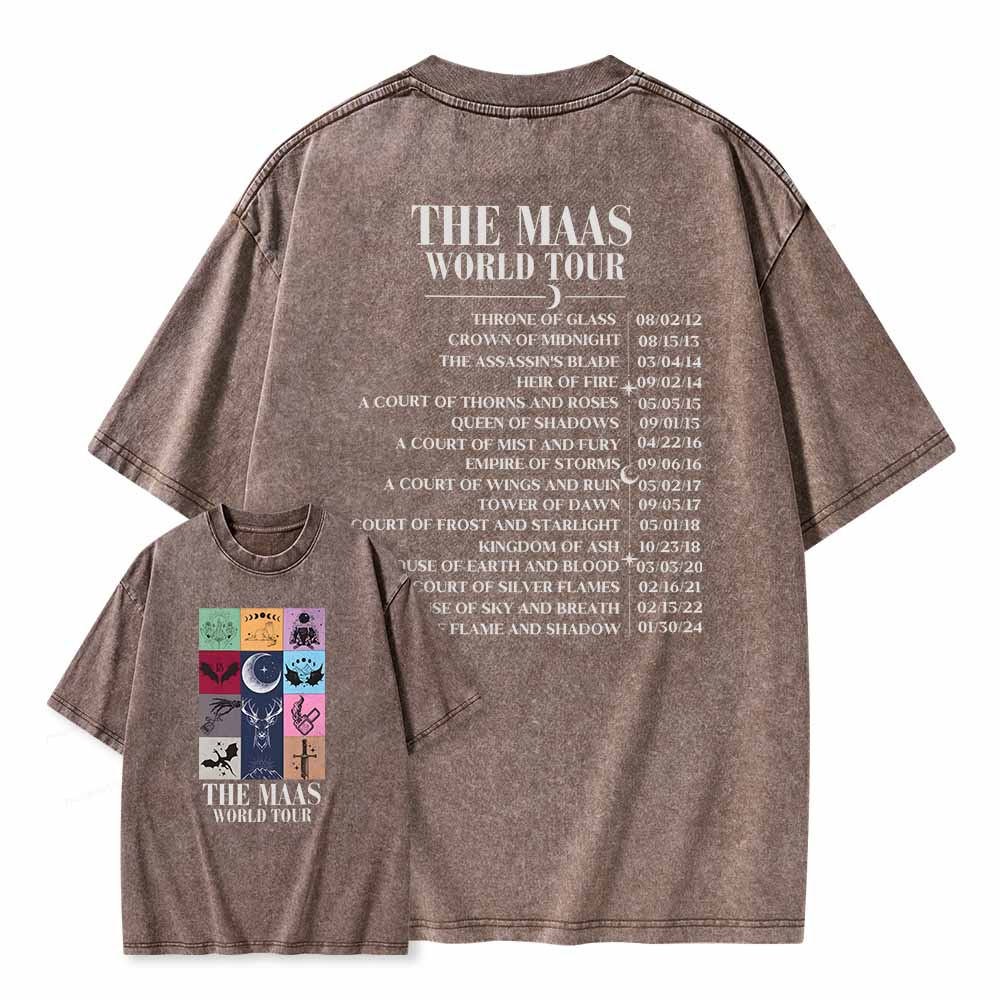 Pagewings Sarah J. Maas World Tour Comfort Colors tee Unisex Washed T-shirt