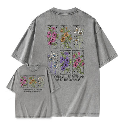 Pagewings The World Will Be Saved And Remade Unisex Washed T-shirt