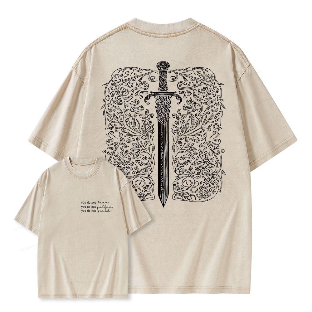 Pagewings You Do Not Yield Unisex Washed T-shirt