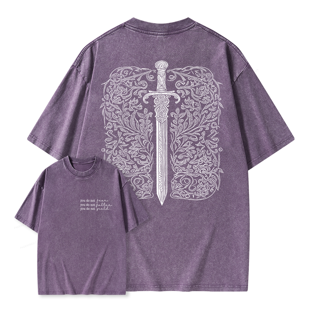 Pagewings You Do Not Yield Unisex Washed T-shirt