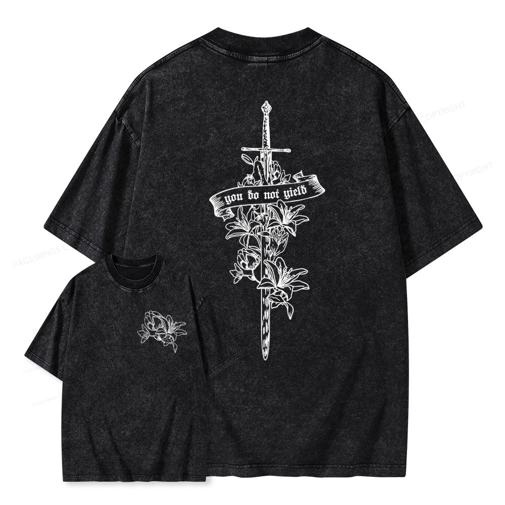 Pagewings You Do Not Yield TOG Inspired Unisex Washed T-shirt