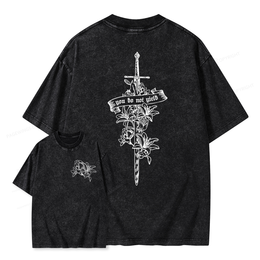 Pagewings You Do Not Yield TOG Inspired Unisex Washed T-shirt