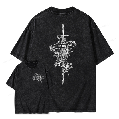 Pagewings You Do Not Yield TOG Inspired Unisex Washed T-shirt