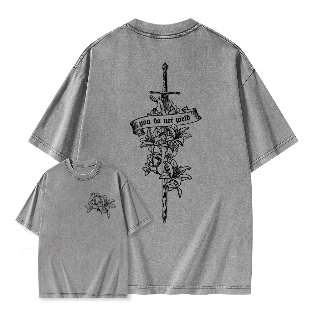 Pagewings You Do Not Yield TOG Inspired Unisex Washed T-shirt