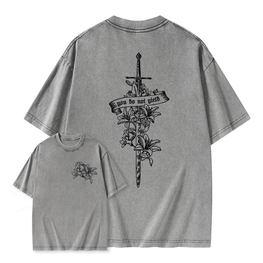Pagewings You Do Not Yield TOG Inspired Unisex Washed T-shirt