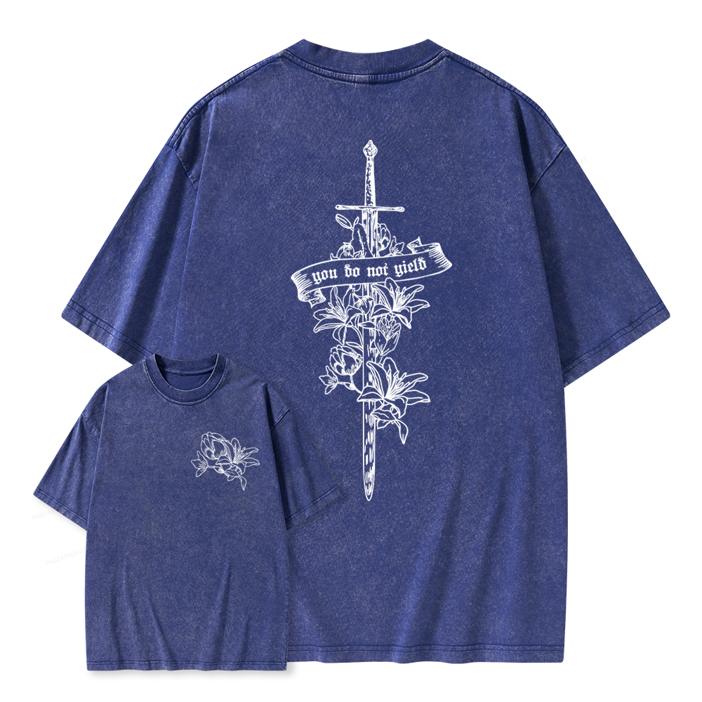 Pagewings You Do Not Yield TOG Inspired Unisex Washed T-shirt