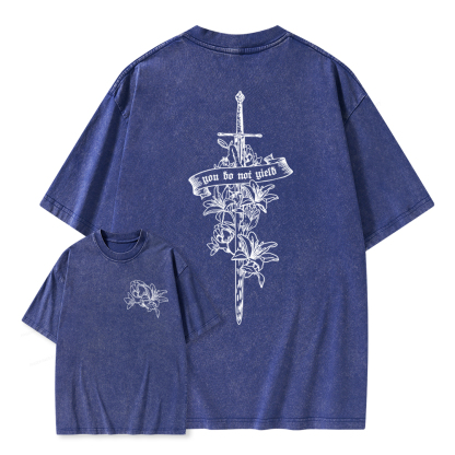 Pagewings You Do Not Yield TOG Inspired Unisex Washed T-shirt