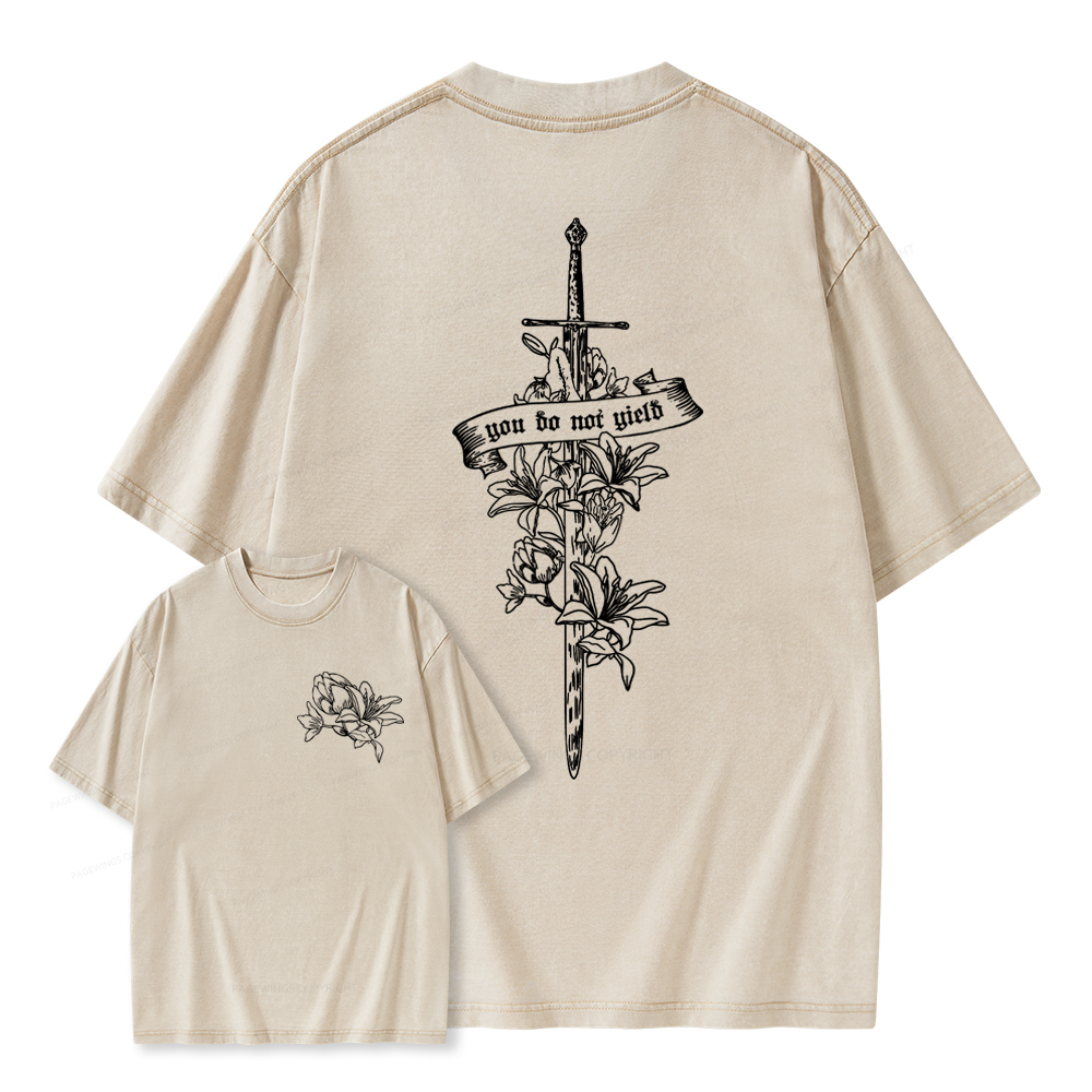 Pagewings You Do Not Yield TOG Inspired Unisex Washed T-shirt