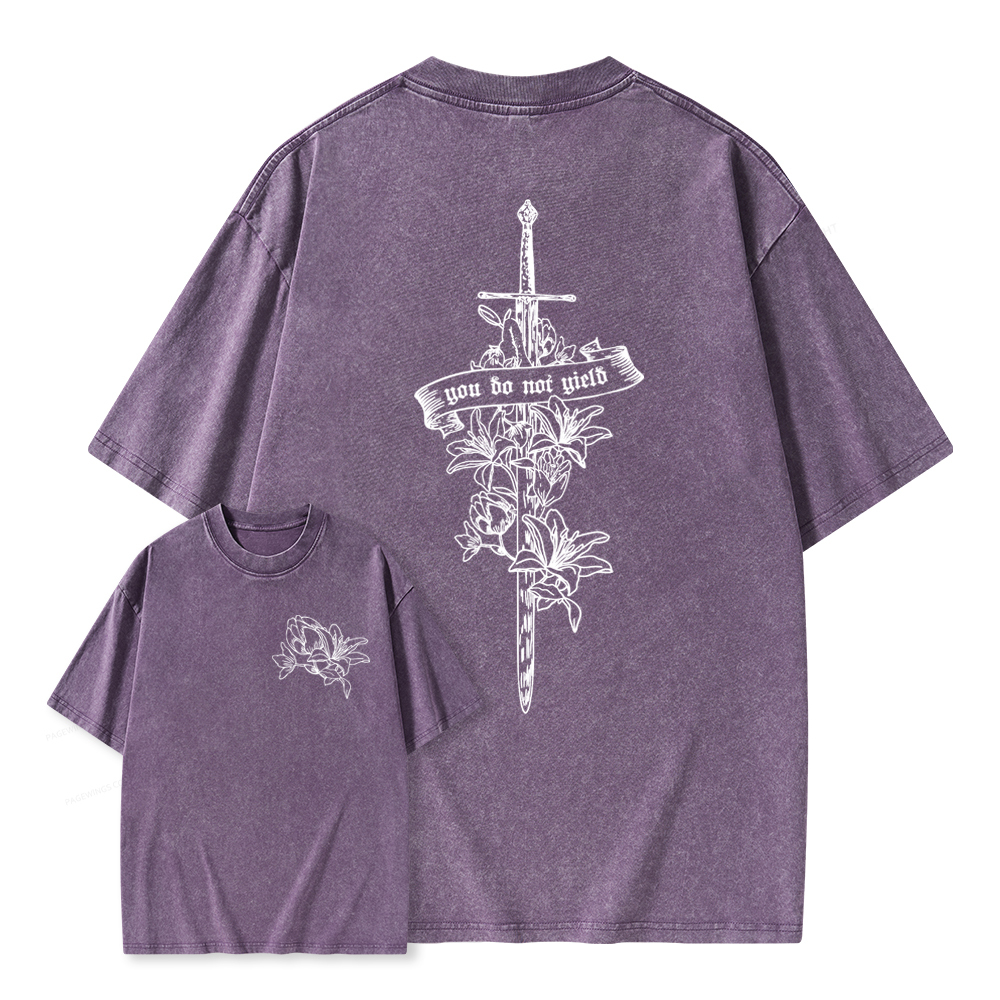 Pagewings You Do Not Yield TOG Inspired Unisex Washed T-shirt