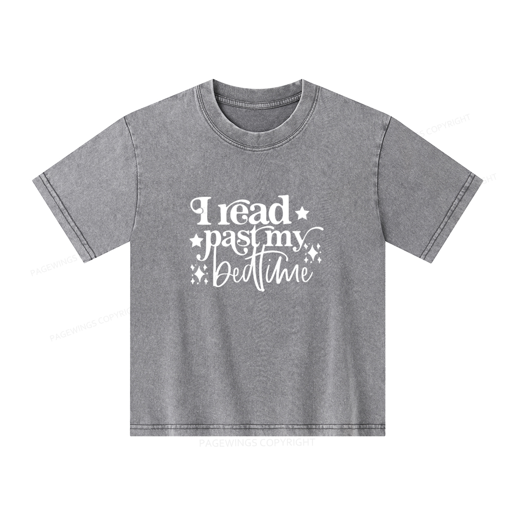 Pagewings I Read Past My Bedtime Unisex Tee Unisex Kids Washed T-shirt