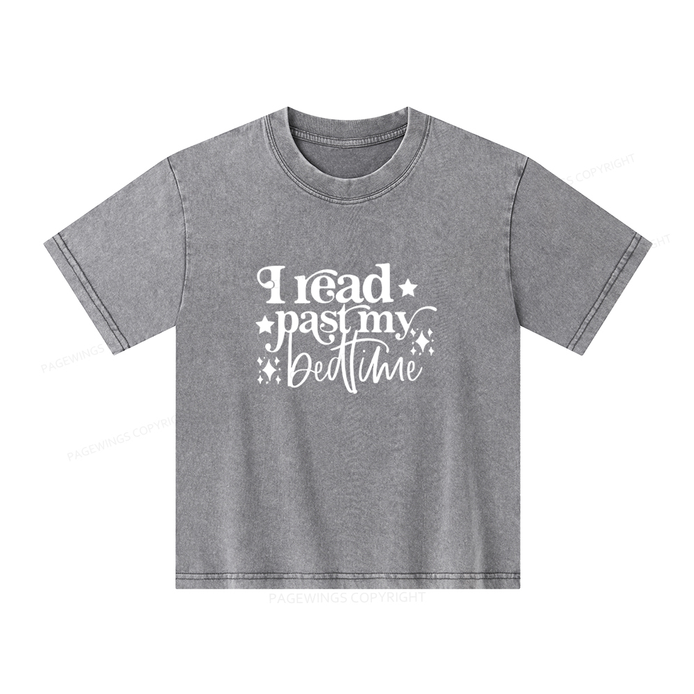 Pagewings I Read Past My Bedtime Unisex Tee Unisex Kids Washed T-shirt