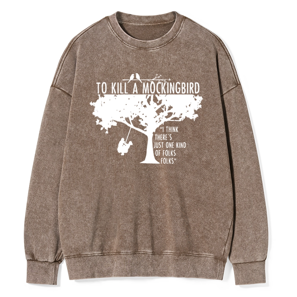 Pagewings  To Kill a Mockingbird Unisex Washed Sweatshirt