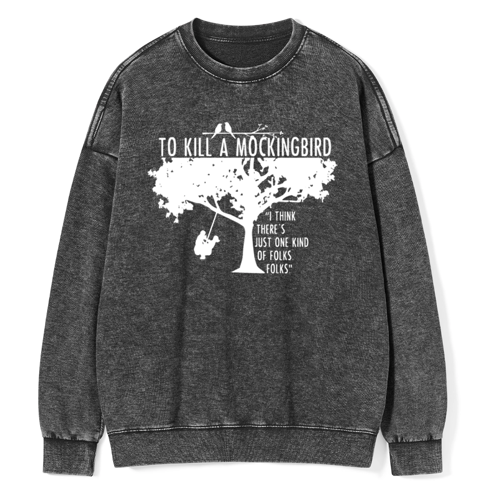 Pagewings  To Kill a Mockingbird Unisex Washed Sweatshirt