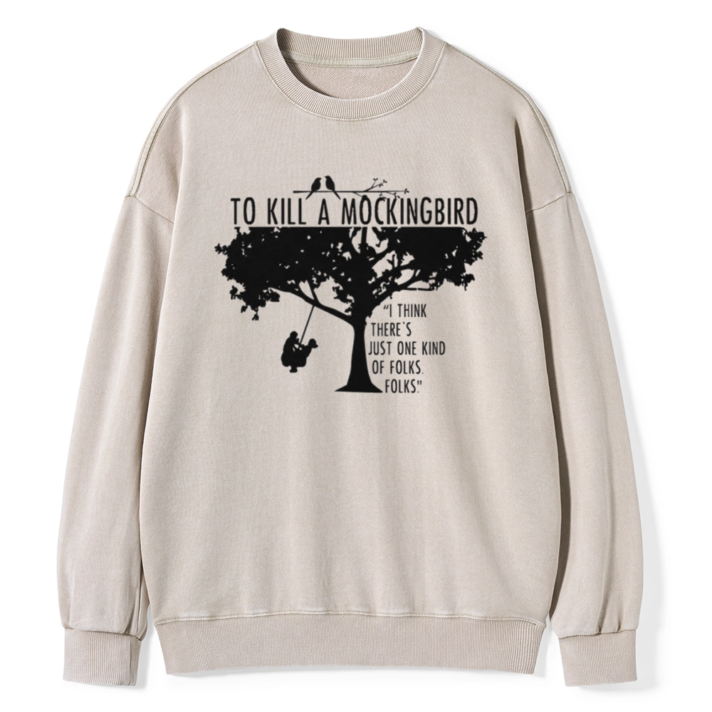 Pagewings  To Kill a Mockingbird Unisex Washed Sweatshirt