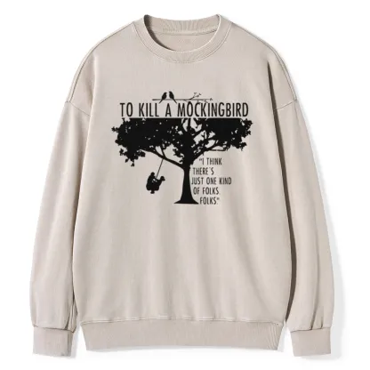 Pagewings  To Kill a Mockingbird Unisex Washed Sweatshirt