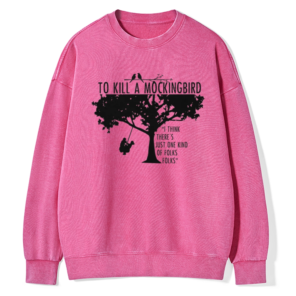 Pagewings  To Kill a Mockingbird Unisex Washed Sweatshirt
