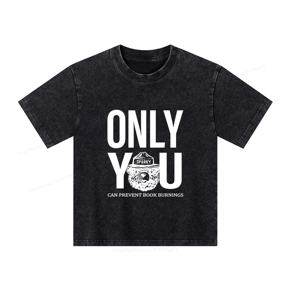 Pagewings Only You Unisex Kids Washed T-shirt