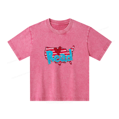 Pagewings Reading Day Shirt Unisex Kids Washed T-shirt