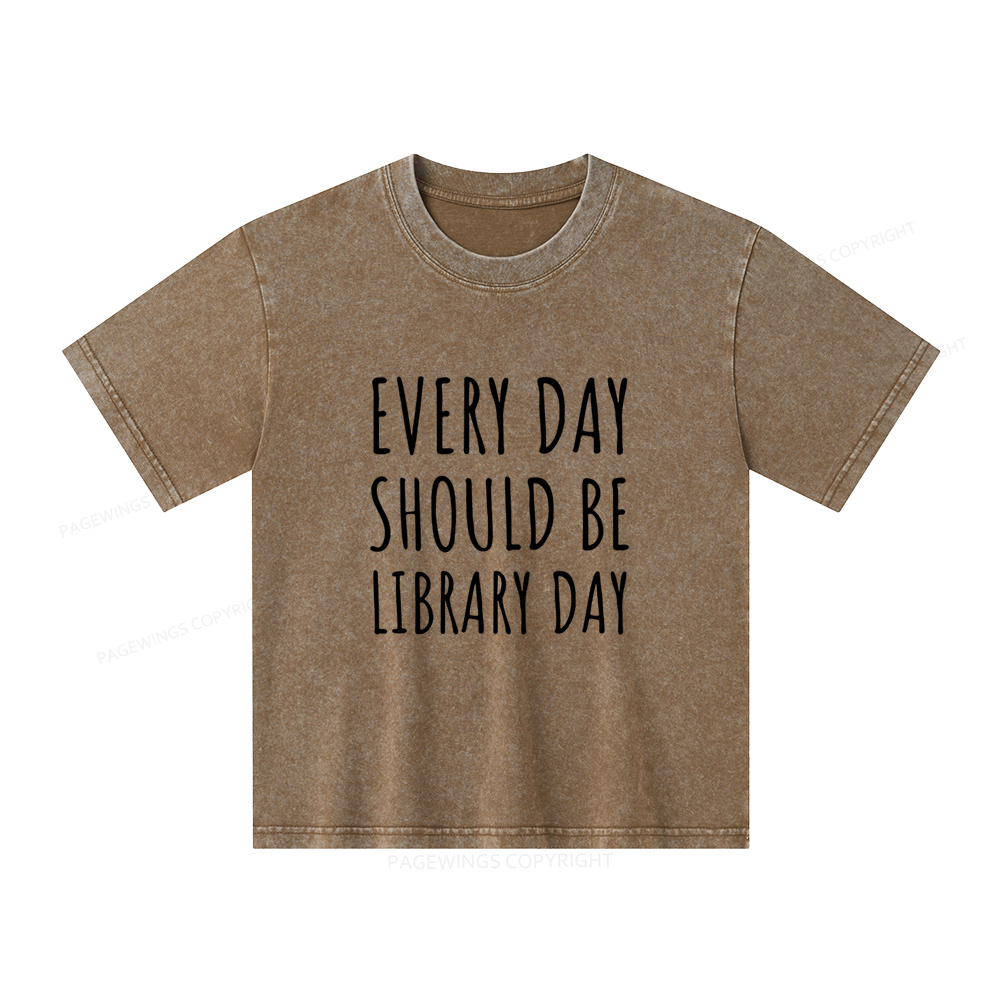 Pagewings Library Day Media Specialist Shirt Library Shirt Unisex Kids