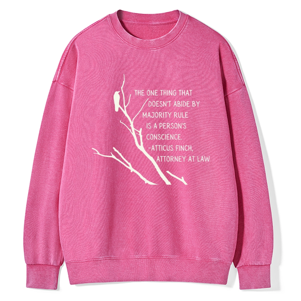 Pagewings  To Kill a Mockingbird Unisex Washed Sweatshirt