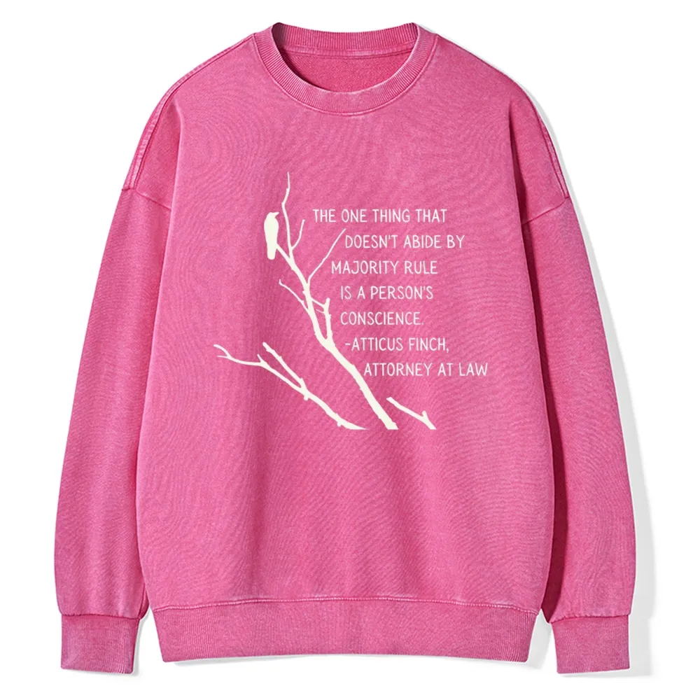 Pagewings  To Kill a Mockingbird Unisex Washed Sweatshirt