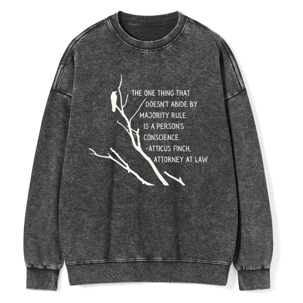 Pagewings  To Kill a Mockingbird Unisex Washed Sweatshirt