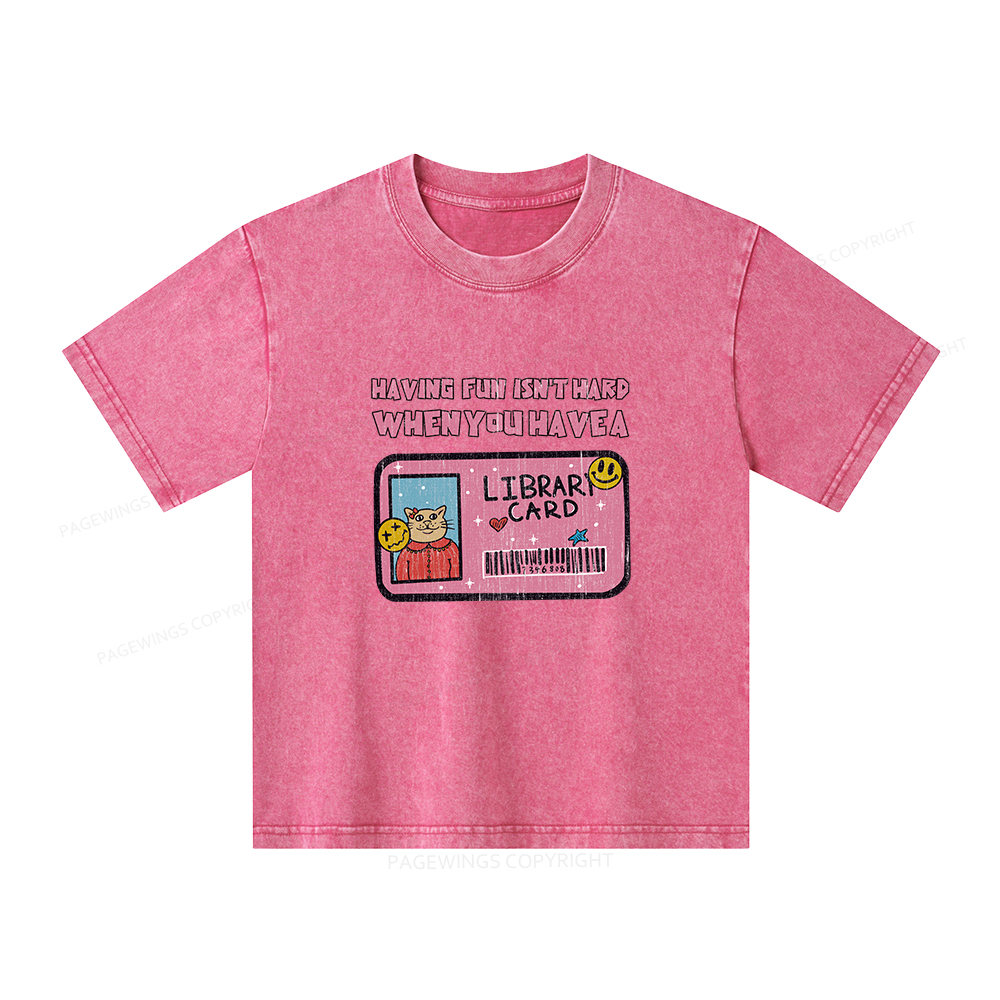 Pagewings Do You Even Read Unisex Kids Washed T-shirt