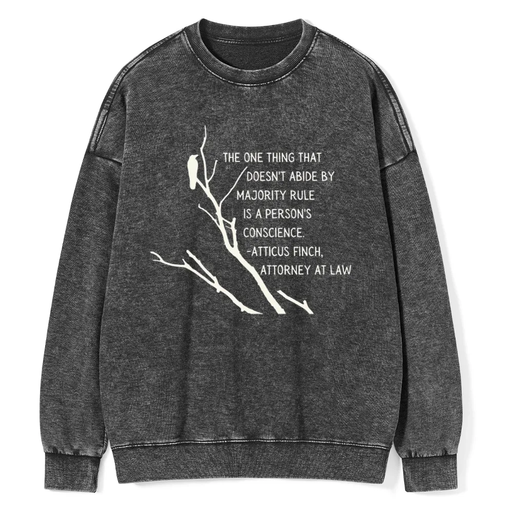 Pagewings  To Kill a Mockingbird Unisex Washed Sweatshirt
