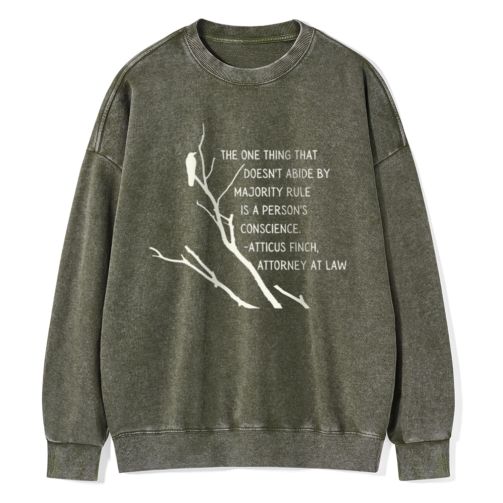 Pagewings  To Kill a Mockingbird Unisex Washed Sweatshirt