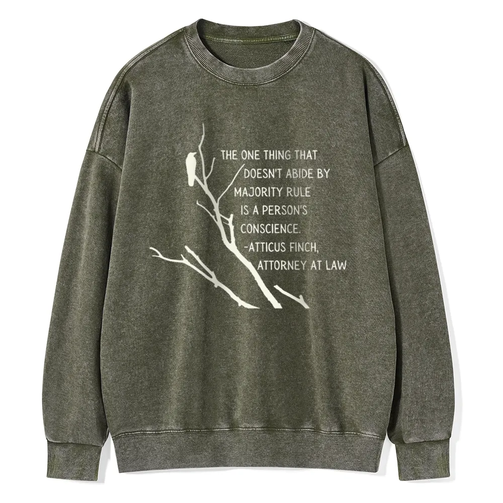 Pagewings  To Kill a Mockingbird Unisex Washed Sweatshirt