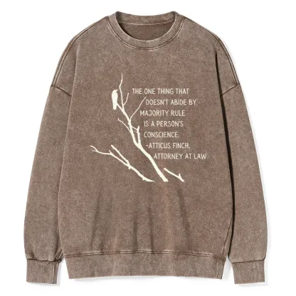 Pagewings  To Kill a Mockingbird Unisex Washed Sweatshirt