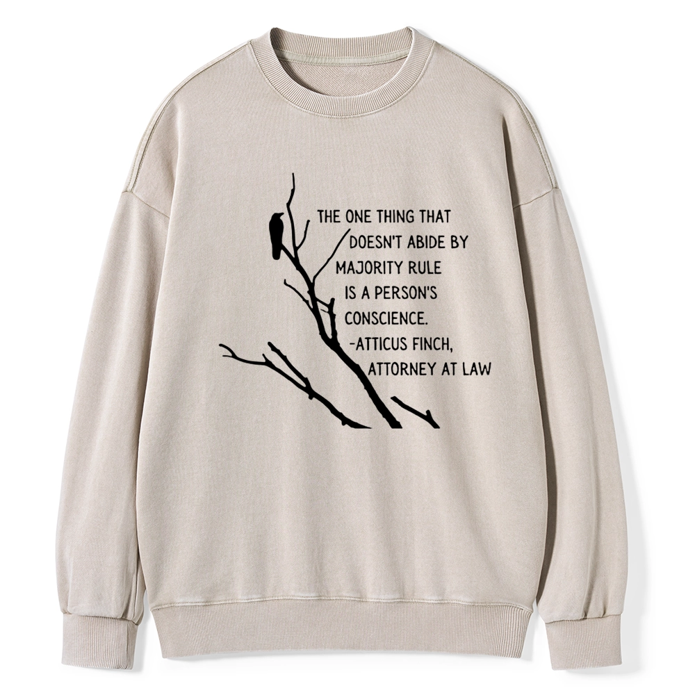 Pagewings  To Kill a Mockingbird Unisex Washed Sweatshirt