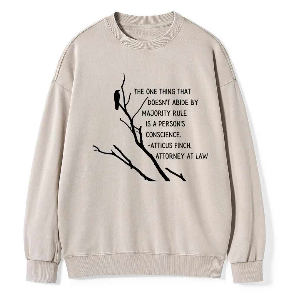 Pagewings To Kill a Mockingbird Unisex Washed Sweatshirt