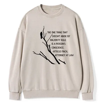 Pagewings  To Kill a Mockingbird Unisex Washed Sweatshirt