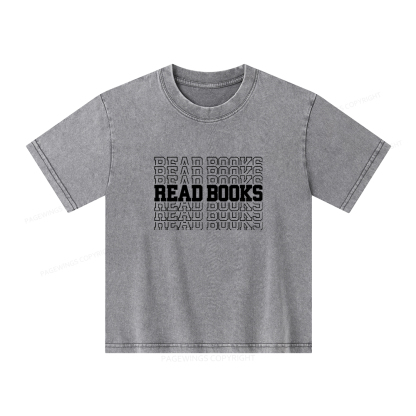 Pagewings Week and Library Unisex Kids Washed T-shirt