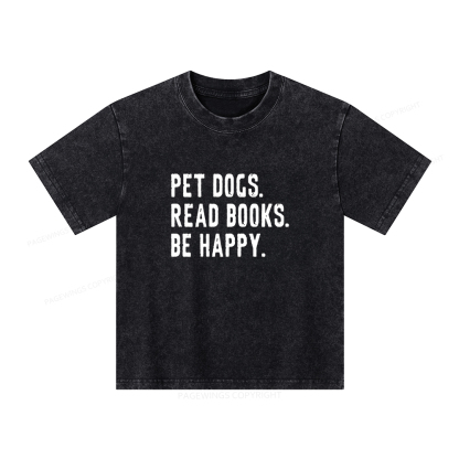 Pagewings Book Sweatshirt Book Lover Gift Unisex Kids Washed T-shirt