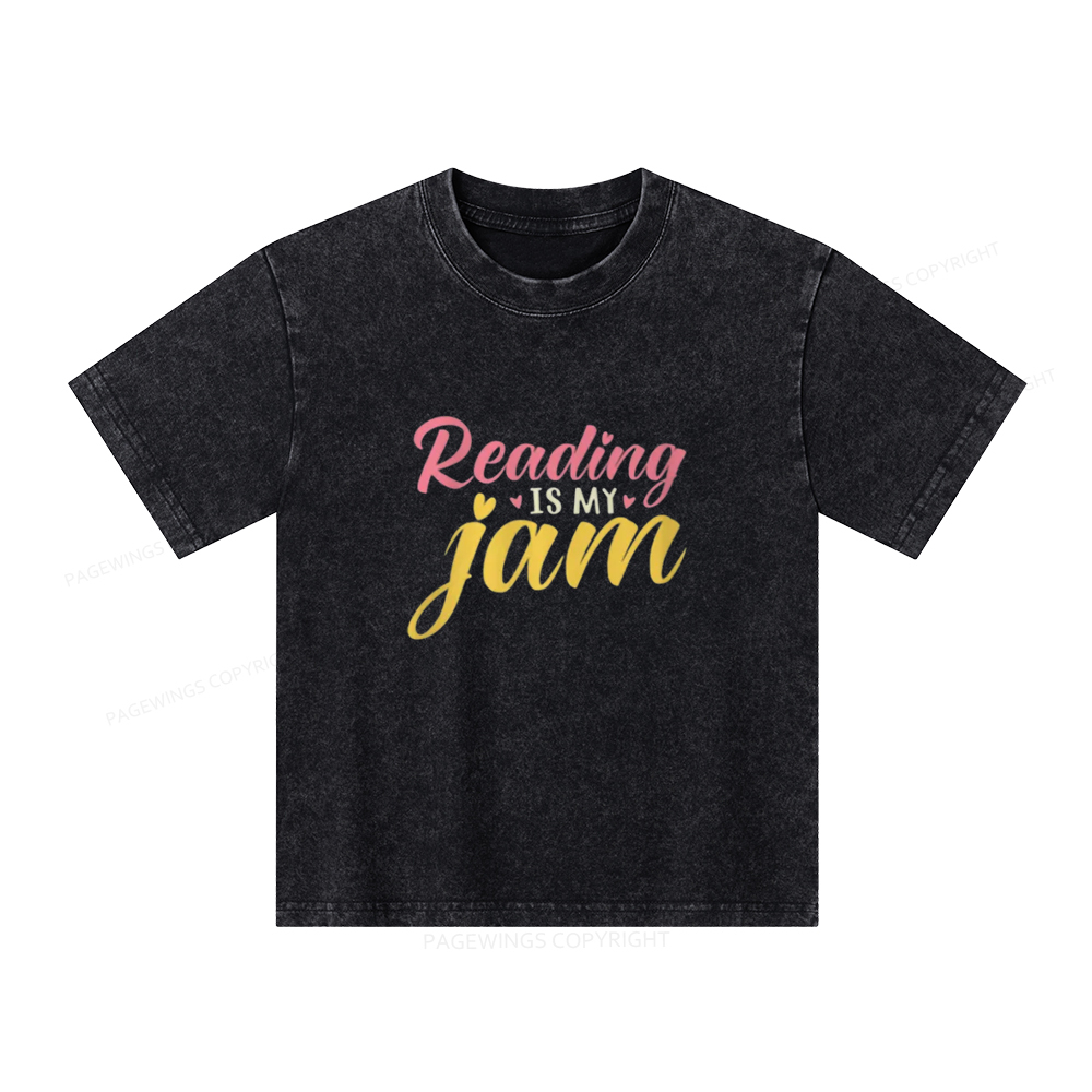 [Copy]Pagewings cool kids read books Unisex Kids Washed T-shirt