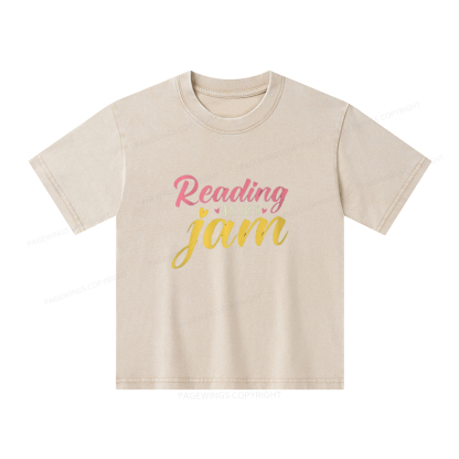 [Copy]Pagewings cool kids read books Unisex Kids Washed T-shirt