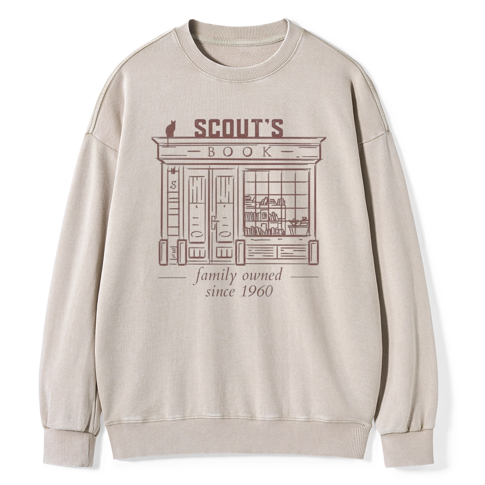 Pagewings   To Kill a Mockingbird Unisex Washed Sweatshirt