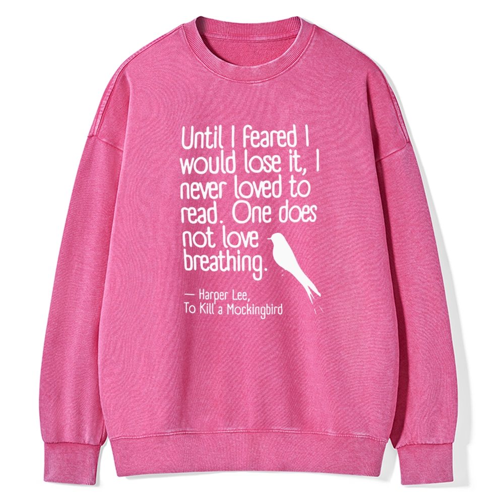 Pagewings To Kill a Mockingbird Reading Quote Unisex Washed Sweatshirt