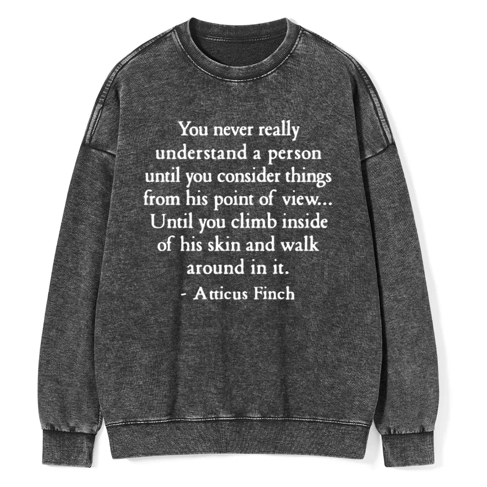 Pagewings To Kill a Mockingbird Unisex Washed Sweatshirt