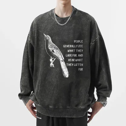 Pagewings  To Kill a Mockingbird Unisex Washed Sweatshirt